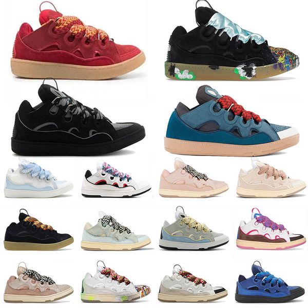 2023 fashion shoes men women lace up extraordinary sneaker embossed leather curb sneakers calfskin rubber nappa platform mesh shoe designer, Black
2023 fashion shoes men women lace up extraordinary sneaker embossed leather curb sneakers calfskin rubber nappa platform mesh shoe designer, Black