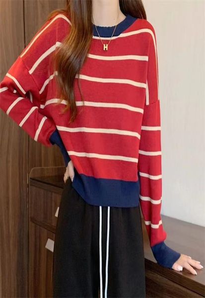 women039s new sweater women round neck stripe pullover short long sleeve slim fit knitted undercoat women039s autumn and6722407, White;black
women039s new sweater women round neck stripe pullover short long sleeve slim fit knitted undercoat women039s autumn and6722407, White;black