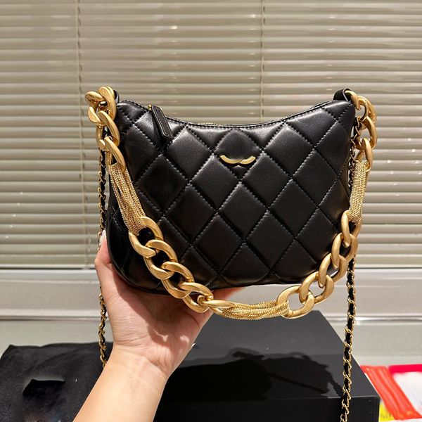designer womens leather shoulder bag underarm bag double chain luxury handbag thick chain diagonal shoulder bags diamond check hardware meta
designer womens leather shoulder bag underarm bag double chain luxury handbag thick chain diagonal shoulder bags diamond check hardware meta