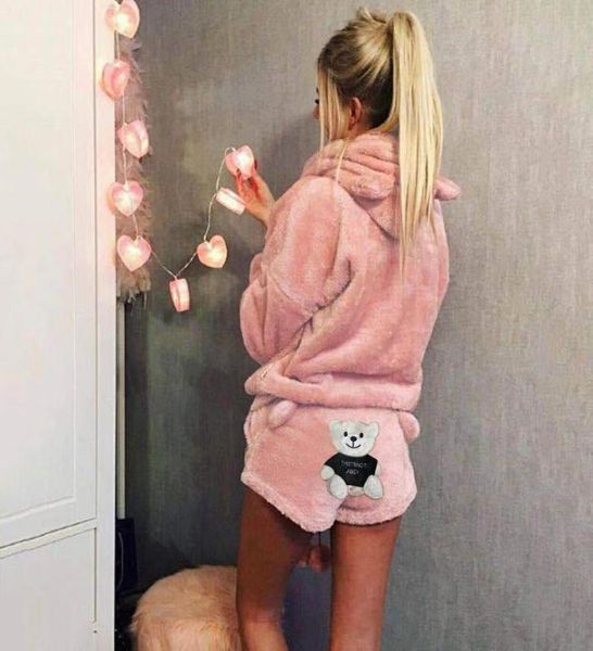 paris girl autumn winter women little bear twopiece embroidered pajamas hooded casual set 2105248316866, Black;red
paris girl autumn winter women little bear twopiece embroidered pajamas hooded casual set 2105248316866, Black;red