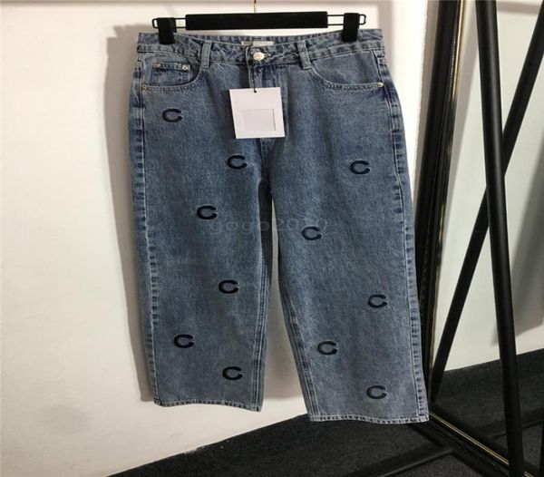 2022 women girls designer pants jeans with letter embroidery female high end milan runway casual jersey jogging outwear denim long1563694, Blue
2022 women girls designer pants jeans with letter embroidery female high end milan runway casual jersey jogging outwear denim long1563694, Blue