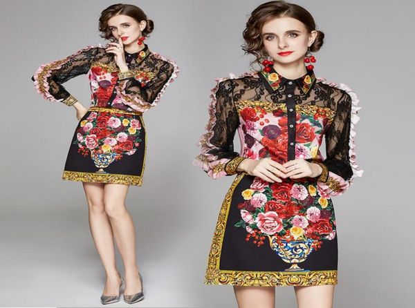summer runway 2pcs women ladies casual party sets rose flowers baroqueprint collar ruffled long sleeve shirt blouse mini skirt3658491, White
summer runway 2pcs women ladies casual party sets rose flowers baroqueprint collar ruffled long sleeve shirt blouse mini skirt3658491, White