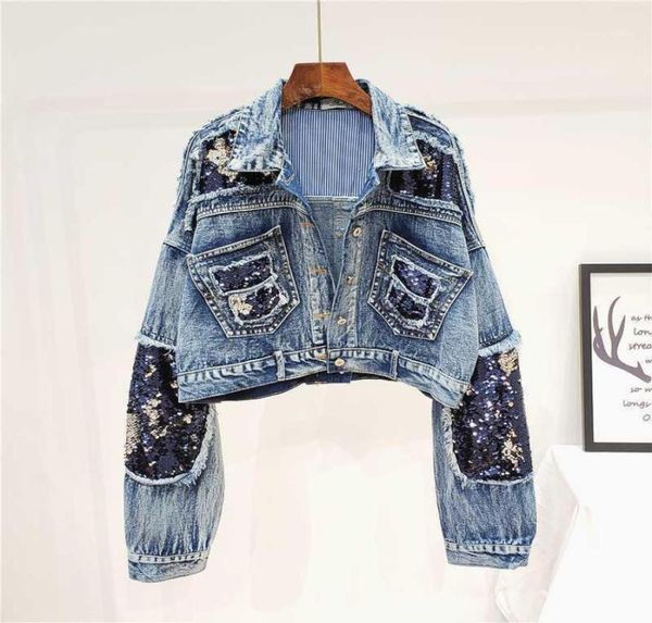 autumn new fashion heavy sequins frayed short denim jacket women loose jeans jacket female student streetwear ripped jean coats15680930, Black;brown
autumn new fashion heavy sequins frayed short denim jacket women loose jeans jacket female student streetwear ripped jean coats15680930, Black;brown
