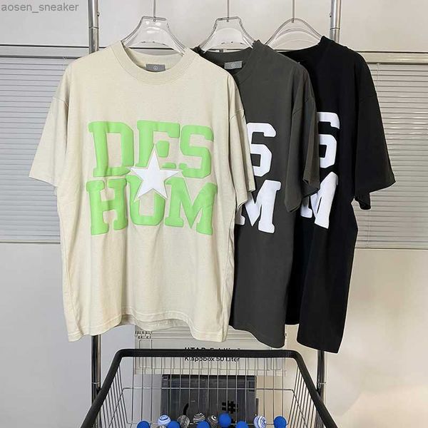 23ss summer style puff print pentagram t-shirt popular comfortable pure cotton graphic clothing creative streetwear, White;black
23ss summer style puff print pentagram t-shirt popular comfortable pure cotton graphic clothing creative streetwear, White;black