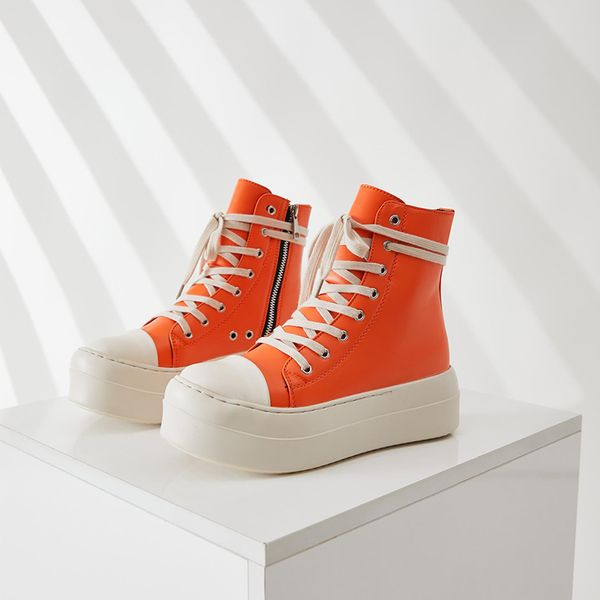 simple candy color, orange, high shoes personalized series thick laces fashion shoes couple board shoes, Black
simple candy color, orange, high shoes personalized series thick laces fashion shoes couple board shoes, Black