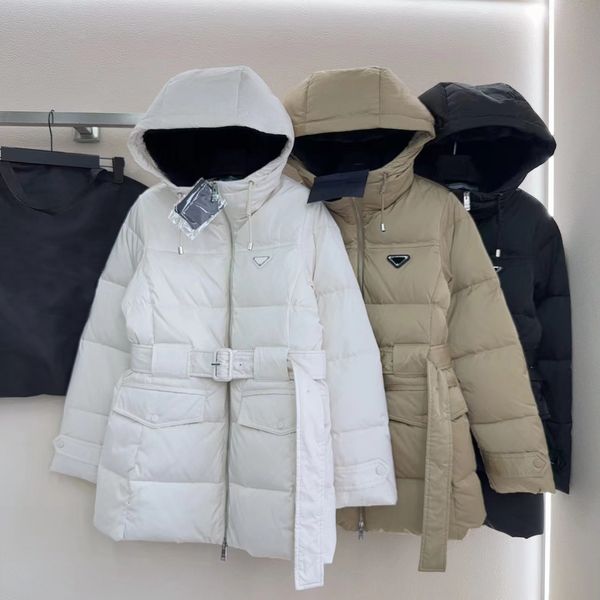 luxury hooded down jacket womens winter outdoor warmth coats #szfp06279 3 color medium-length downs jackets warm parkas with belt fashion la, Black
luxury hooded down jacket womens winter outdoor warmth coats #szfp06279 3 color medium-length downs jackets warm parkas with belt fashion la, Black