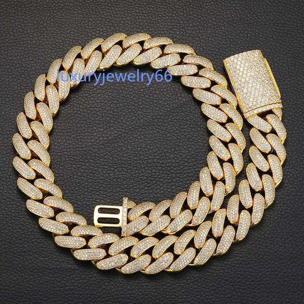wholesale hip hop jewelry luxury 20mm 14k 18k gold plated filled prong set 4 rows 5a zircon iced out heavy cuban link chain, Silver
wholesale hip hop jewelry luxury 20mm 14k 18k gold plated filled prong set 4 rows 5a zircon iced out heavy cuban link chain, Silver