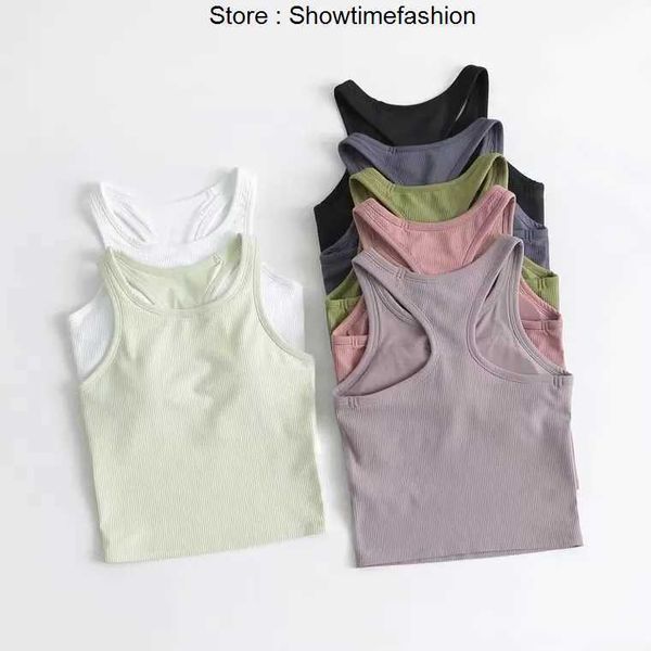 lu tank slim fit sleeveless yoga outfits shirt brushed women workout sports with padded bra iurw, White
lu tank slim fit sleeveless yoga outfits shirt brushed women workout sports with padded bra iurw, White
