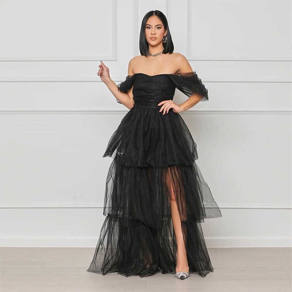 women's casual dresses my-202382023 gauze high waist short sleeve fairy dresses, Black;gray
women's casual dresses my-202382023 gauze high waist short sleeve fairy dresses, Black;gray