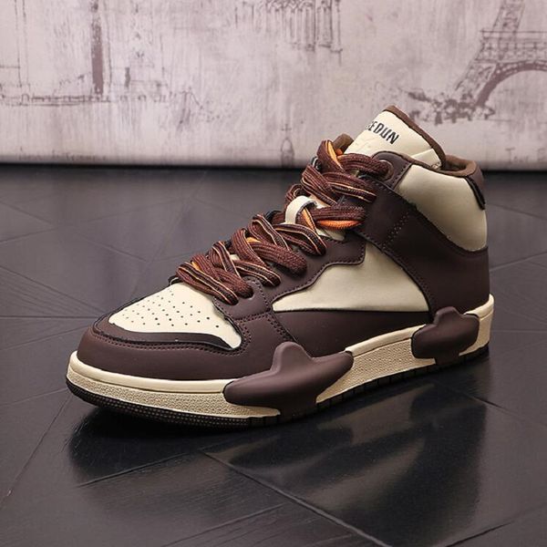 men ankle boots fashion casual sports shoes leather high sneakers platform raised sneakers youth cowboy zapatillas hombre d2a28, Black
men ankle boots fashion casual sports shoes leather high sneakers platform raised sneakers youth cowboy zapatillas hombre d2a28, Black