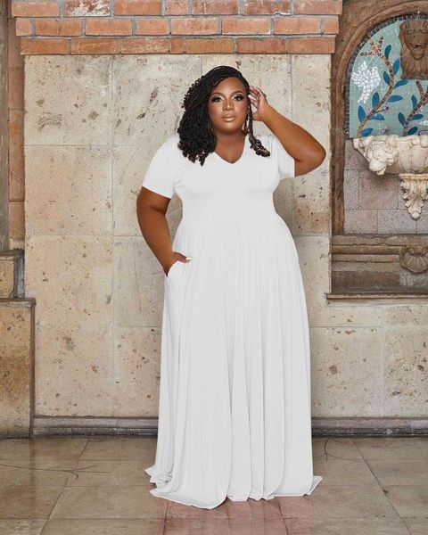 plus size dress solid color waist tight temperament v neck large swing, Black;gray
plus size dress solid color waist tight temperament v neck large swing, Black;gray