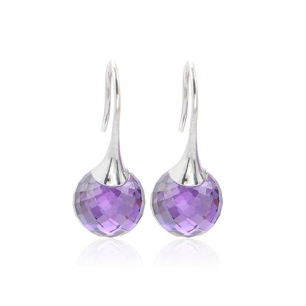 925 sterling silver morning dew with purple cz fashion hoop drop earrings fits all european pandora jewelry for women, Golden;silver
925 sterling silver morning dew with purple cz fashion hoop drop earrings fits all european pandora jewelry for women, Golden;silver