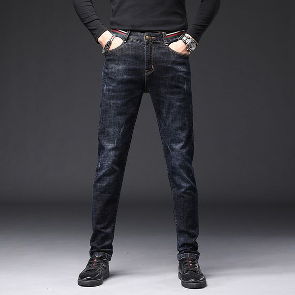 men's jeans men's denim blue all-match casual men's jeans 230301