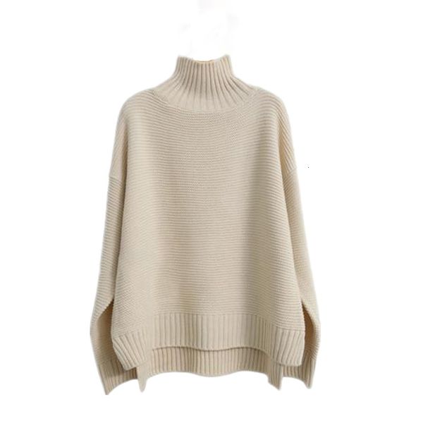 women's sweaters 22 autumn winter cashmere sweater women high neck thick 100%wool sweater lazy loose knit pullover bottoming shirt cust, White;black
women's sweaters 22 autumn winter cashmere sweater women high neck thick 100%wool sweater lazy loose knit pullover bottoming shirt cust, White;black
