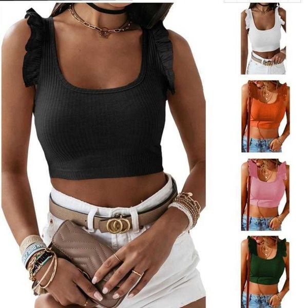 solid color vest for women cami summer round neck stringy selvedge short womens, White
solid color vest for women cami summer round neck stringy selvedge short womens, White