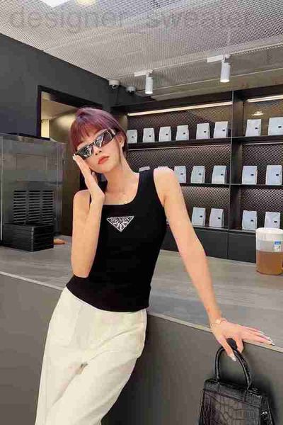 women's tanks & camis designer 23 spring and summer new classic triangle drill rib slim fit casual simple versatile tank 128g, White
women's tanks & camis designer 23 spring and summer new classic triangle drill rib slim fit casual simple versatile tank 128g, White