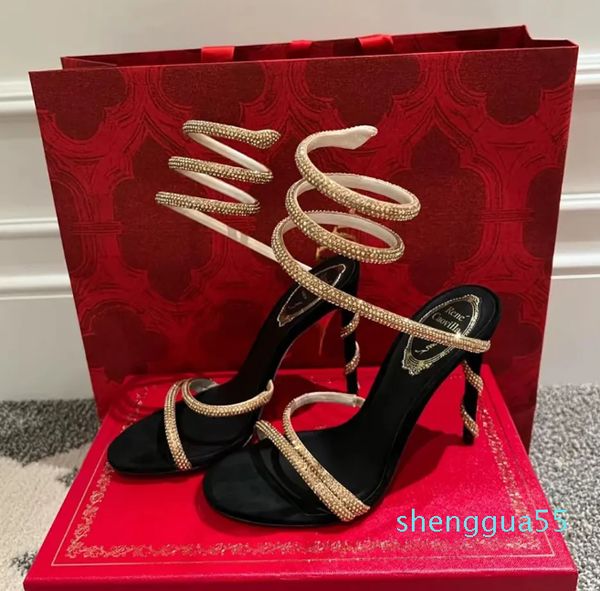 rene 2023 heels sandals rene caovilla cleo 95mm designers ankle wraparound women high heeled sandal flower rhinestone evening shoes, Black
rene 2023 heels sandals rene caovilla cleo 95mm designers ankle wraparound women high heeled sandal flower rhinestone evening shoes, Black
