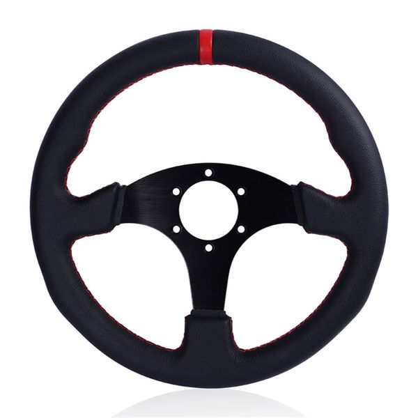 330mm/13inch flat steering wheel leather aluminum frame racing drift pc game steering wheel universal
330mm/13inch flat steering wheel leather aluminum frame racing drift pc game steering wheel universal