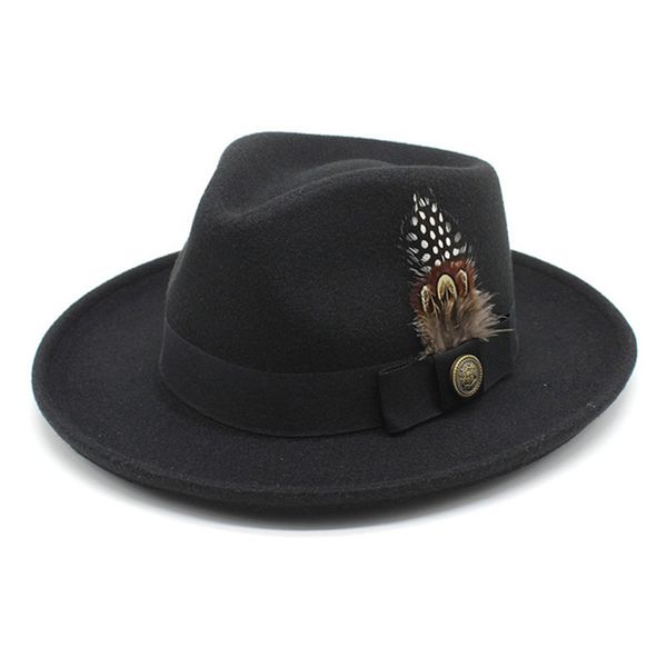 wool western cowboy hat for womem men roll up brim cowgirl jazz cap with feather band fedora toca sombrero cap, Blue;gray
wool western cowboy hat for womem men roll up brim cowgirl jazz cap with feather band fedora toca sombrero cap, Blue;gray
