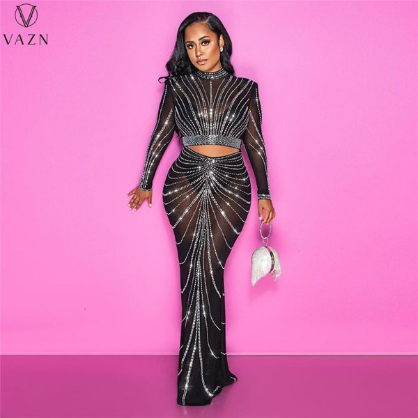 two piece dress vazn high street style women sets long sleeve round neck short elastic floor length skirt lady two piece set 230228, White
two piece dress vazn high street style women sets long sleeve round neck short elastic floor length skirt lady two piece set 230228, White
