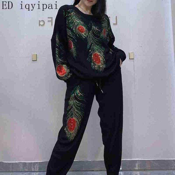 women s two piece pants ed iqyipai knitting set sweater sets knitted for diamond long sleeve wholesale dropship 230228, White
women s two piece pants ed iqyipai knitting set sweater sets knitted for diamond long sleeve wholesale dropship 230228, White