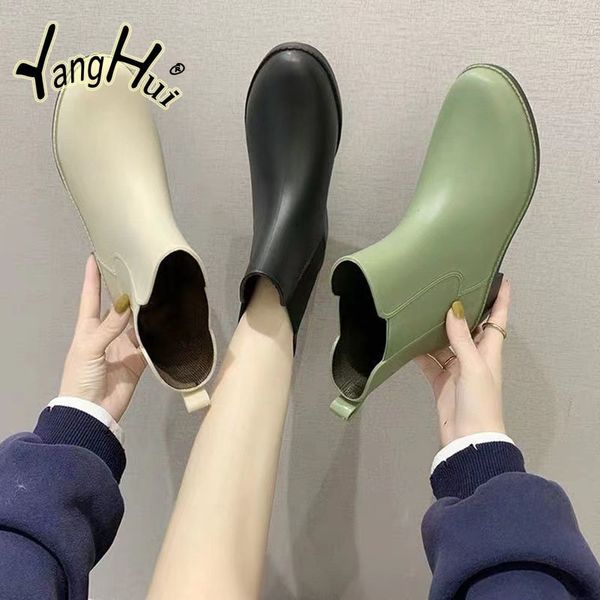 rain boots plus velvet keep warm women's shoes rubber ladies walking waterproof ankle casual thick bottom 230301, Black;red
rain boots plus velvet keep warm women's shoes rubber ladies walking waterproof ankle casual thick bottom 230301, Black;red