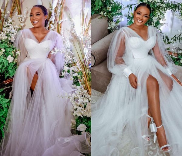 new long puff sleeves wedding dress high slit bride dress v-neck garden country beach wedding gowns 2023 vestidos de noiva, White
new long puff sleeves wedding dress high slit bride dress v-neck garden country beach wedding gowns 2023 vestidos de noiva, White