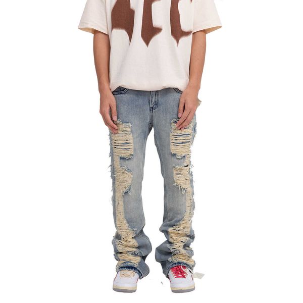 men's jeans distressed skinny flared for mens big washed destroyed ripped denim hip hop street wear blue biker pant women y2303
men's jeans distressed skinny flared for mens big washed destroyed ripped denim hip hop street wear blue biker pant women y2303