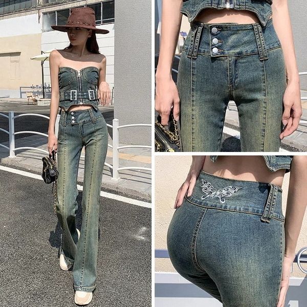 women's jeans flare woman y2k pants female clothing streetwear korean fashion denim straight leg high waist 230301, Blue
women's jeans flare woman y2k pants female clothing streetwear korean fashion denim straight leg high waist 230301, Blue