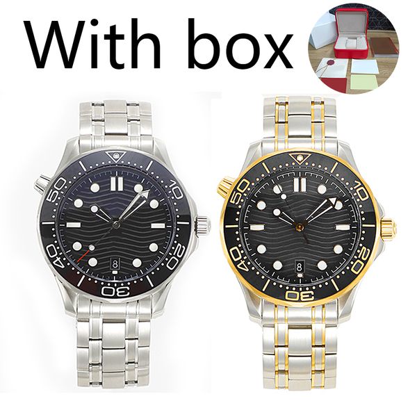 

Luxury Mens Watch 42mm Black Ceramic Ring Stainless Steel 904L Designer Mens Watch Automatic Mechanical Movement Watch Sapphire Waterproof Montre de Luxe with box, 18