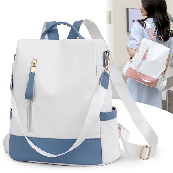 backpack waterproof oxford cloth stitching women's backpack anti-theft back zipper girls schoolbag casual travel single shoulder backpa
backpack waterproof oxford cloth stitching women's backpack anti-theft back zipper girls schoolbag casual travel single shoulder backpa
