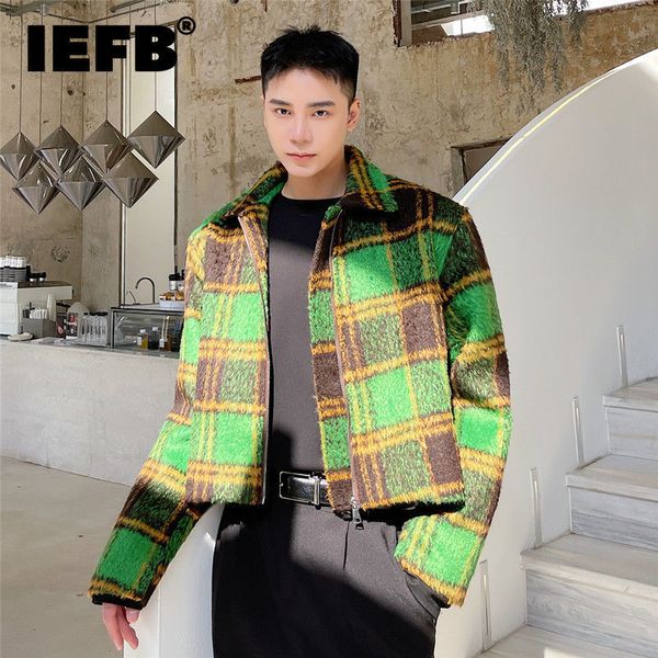 men's jackets iefb men's autumn winter woolen plaid short jacket vintage fashion lapel zipped coat long sleeve colorblocked clothi, Black;brown
men's jackets iefb men's autumn winter woolen plaid short jacket vintage fashion lapel zipped coat long sleeve colorblocked clothi, Black;brown