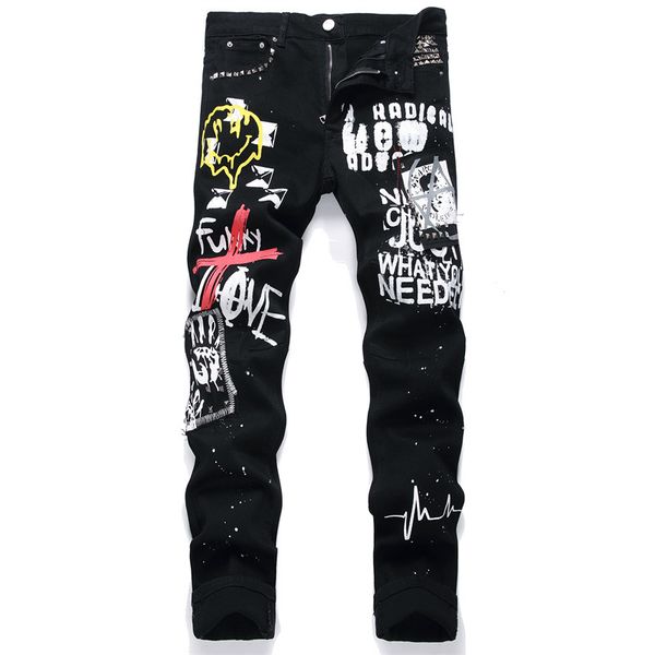 mens jeans mens designer pant brand am slim fit elastic embroidery five pointed star cat whisker whitening men's broken hole jeans same, Blue
mens jeans mens designer pant brand am slim fit elastic embroidery five pointed star cat whisker whitening men's broken hole jeans same, Blue