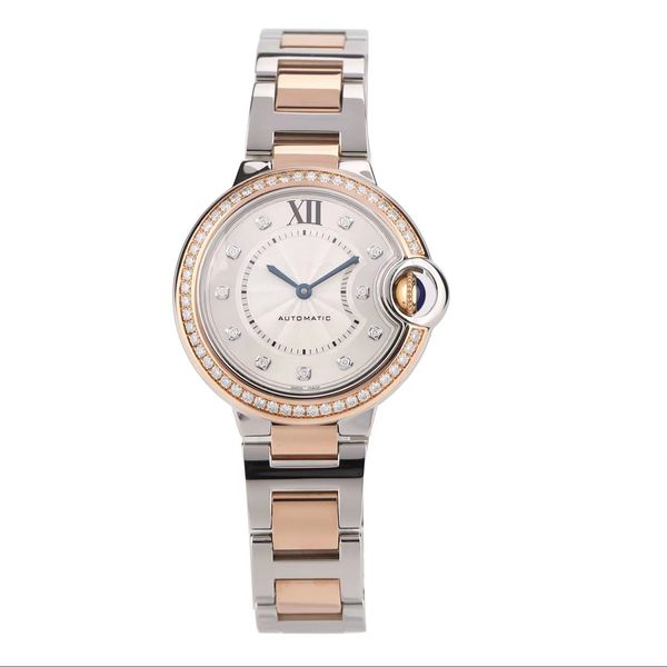women's mechanical watch with a diameter of 33mm luxury room gold stainless steel dial with diamond, super movement, automatic winding, Slivery;brown
women's mechanical watch with a diameter of 33mm luxury room gold stainless steel dial with diamond, super movement, automatic winding, Slivery;brown