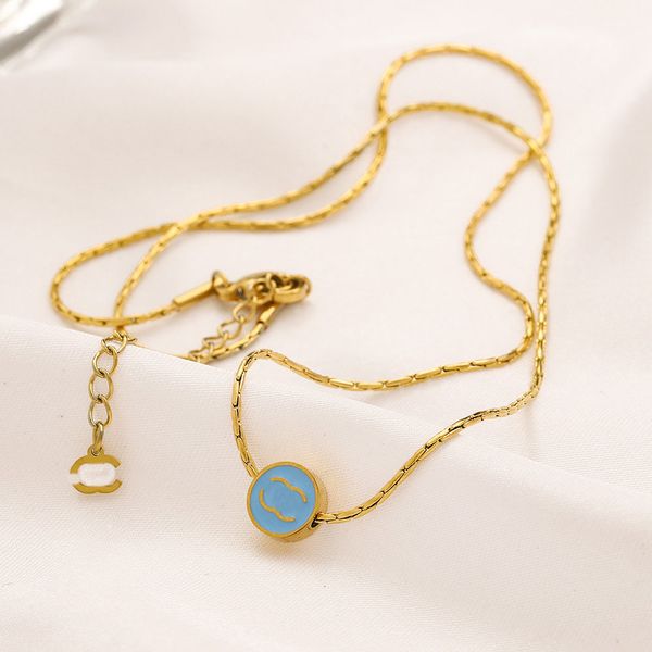 fashion women designer pendant necklace letter choker chain luxury 18k gold plated rose gold plated stainless steel round pendants statement, Silver
fashion women designer pendant necklace letter choker chain luxury 18k gold plated rose gold plated stainless steel round pendants statement, Silver