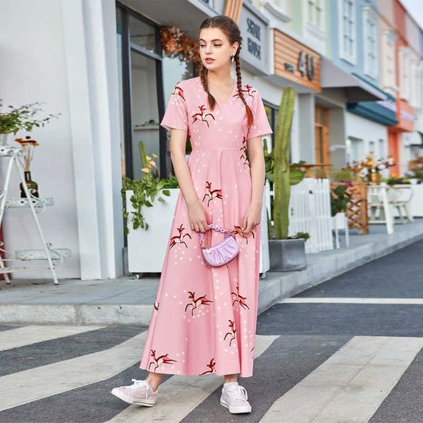 women's casual dresses zty-422023 dresses v-neck short sleeve large swing sweet long skirt, Black;gray
women's casual dresses zty-422023 dresses v-neck short sleeve large swing sweet long skirt, Black;gray