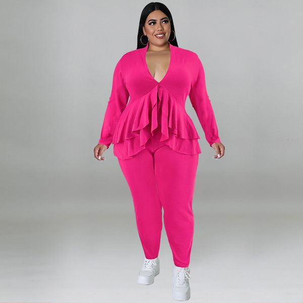 women s two piece pants kexu plus size women set fashion ladies ruffles hem v neck t shirt and legging suit spring female 2 outfit 230228, White
women s two piece pants kexu plus size women set fashion ladies ruffles hem v neck t shirt and legging suit spring female 2 outfit 230228, White