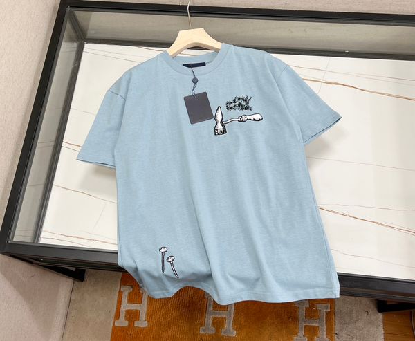 2023ss men's cotton rope t-shirt tool pattern back color blue letter cotton round neck pullover short sleeve, White;black
2023ss men's cotton rope t-shirt tool pattern back color blue letter cotton round neck pullover short sleeve, White;black