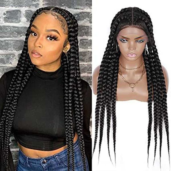 women's chemical fiber front lace fishbone braid eight strand braid wig headband braid lace wigs 230301, Black
women's chemical fiber front lace fishbone braid eight strand braid wig headband braid lace wigs 230301, Black