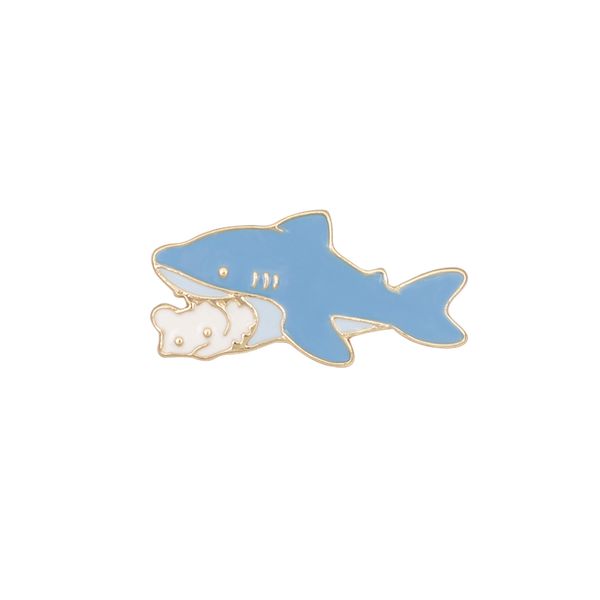 gold plated shark brooches for women cute cartoon animal alloy enamel pins boys girls gift badge, Gray
gold plated shark brooches for women cute cartoon animal alloy enamel pins boys girls gift badge, Gray