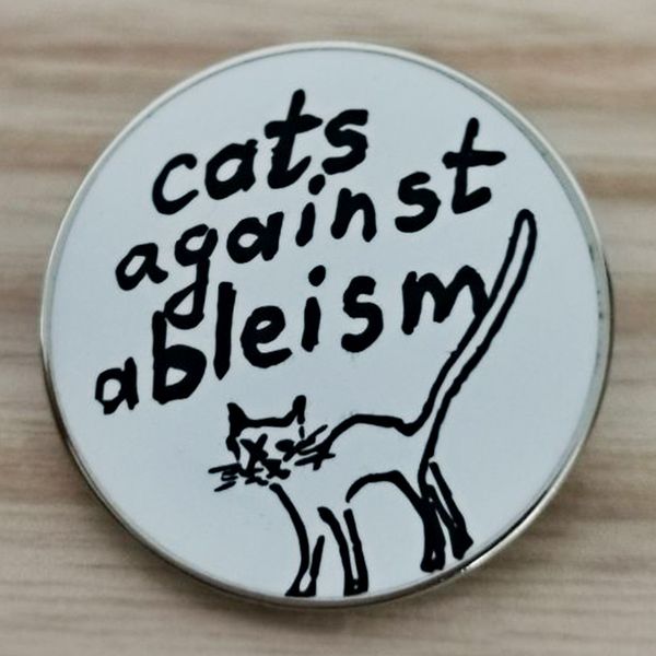 cats against ableism pin cute anime movies games hard enamel pins collect metal cartoon brooch backpack hat bag collar lapel badges, Blue
cats against ableism pin cute anime movies games hard enamel pins collect metal cartoon brooch backpack hat bag collar lapel badges, Blue