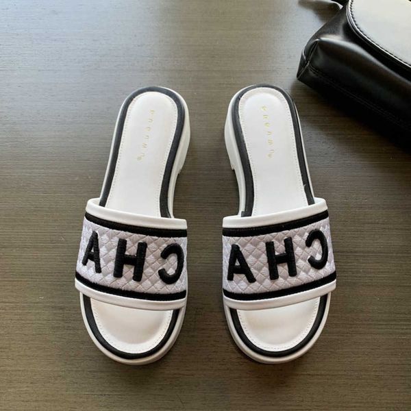 designer channel sandle women summer slides platform shoes casual fashion slippers spring embroidery flip flop wear versatile beach roman sh, Black
designer channel sandle women summer slides platform shoes casual fashion slippers spring embroidery flip flop wear versatile beach roman sh, Black