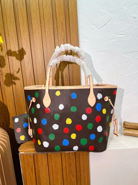 brand luxury design tote bag 2023 fashion color dot underarm bag large capacity composite handbag
brand luxury design tote bag 2023 fashion color dot underarm bag large capacity composite handbag