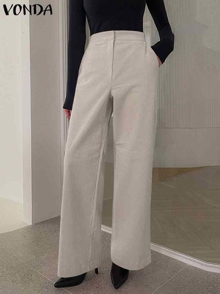 women's pants s vonda elegant corduroy 2023 women high waist zipper long trousers casual loose solid color straight pantalones streetwe, Black;white
women's pants s vonda elegant corduroy 2023 women high waist zipper long trousers casual loose solid color straight pantalones streetwe, Black;white