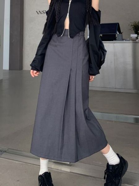 skirts houzhou irregular long skirt women autumn vintage y2k high waist a-line patchwork pleated skirt school casual 90s streetwear 230301, Black
skirts houzhou irregular long skirt women autumn vintage y2k high waist a-line patchwork pleated skirt school casual 90s streetwear 230301, Black