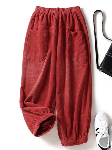women's pants capris corduroy women pants solid color autumn spring casual pockets elastic waist fashion trouses female yoyikamomo 2303, Black;white
women's pants capris corduroy women pants solid color autumn spring casual pockets elastic waist fashion trouses female yoyikamomo 2303, Black;white