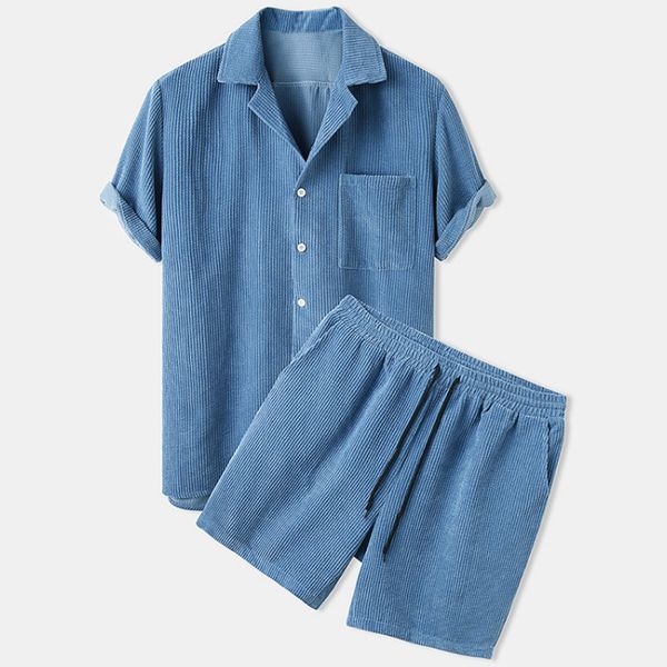 men s tracksuits summer tracksuit sets casual set 2 pieces man short sleeve t shirt solid corduroy shorts cargo joggers clothing 230228, Gray
men s tracksuits summer tracksuit sets casual set 2 pieces man short sleeve t shirt solid corduroy shorts cargo joggers clothing 230228, Gray