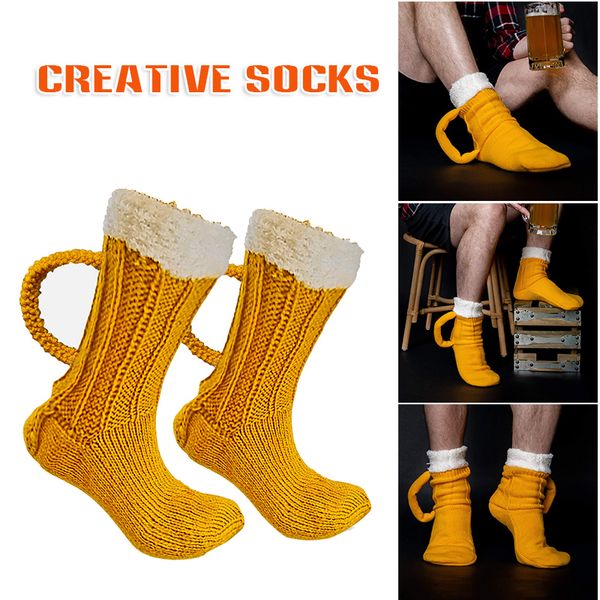 men's socks 3d beer mug socks cute funny novelty yellow knit socks winter warm thick floor sock for men women christmas gift pr sale 23, Black
men's socks 3d beer mug socks cute funny novelty yellow knit socks winter warm thick floor sock for men women christmas gift pr sale 23, Black