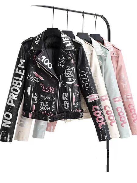 womens jackets women autumn winter faux soft leather coats lady white black pu rivet zipper epaulet 3d print motorcycle streetwear 230301, Black;brown
womens jackets women autumn winter faux soft leather coats lady white black pu rivet zipper epaulet 3d print motorcycle streetwear 230301, Black;brown