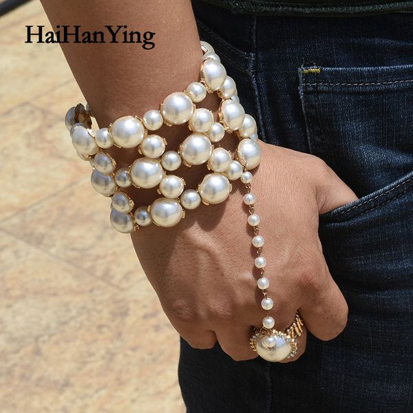 wedding jewelry sets pearl big bangle ring set combination unique adjustable handmade beaded connecting finger bracelet for women's gif, Slivery;golden
wedding jewelry sets pearl big bangle ring set combination unique adjustable handmade beaded connecting finger bracelet for women's gif, Slivery;golden